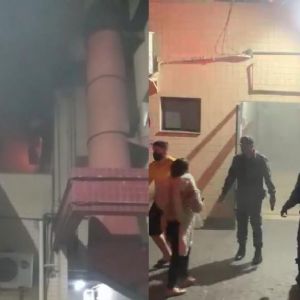 Seis policiais ficam intoxicados após combaterem incêndio no Hospital São Benedito (Crédito: Reprodução)